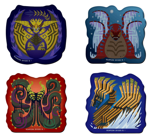 Shokugan: Monster Hunter Wilds Chara-Magnets Display of 14