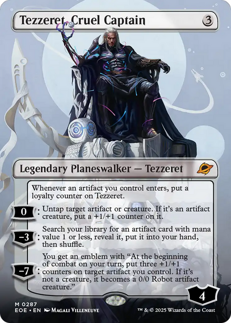Tezzeret, Cruel Captain (Borderless Art)