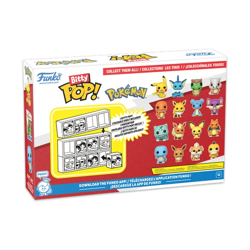 Bitty POP! Pokemon: Pikachu, Vaporeon, Caterpie & Cubone 4-Pack