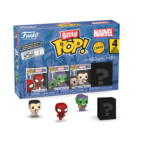 Bitty POP! Spider-Man: Spider-Man  First Appearance, Green Goblin & J. Jonah Jameson 4-Pack