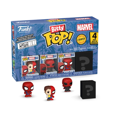 Bitty POP! Spider-Man: Peter Parker/Spider-Man, Superior Spider-Man & Spider-Man 4-Pack