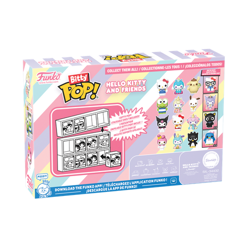 Bitty POP! Hello Kitty and Friends: My Melody, Pochacco (Unicorn) & Badtz-Maru 4-Pack