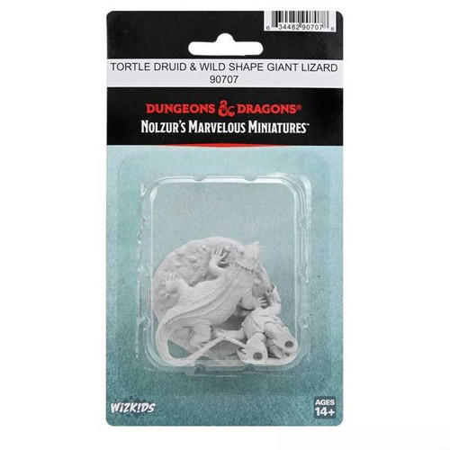 D&D Nolzur's Marvelous Miniatures - Tortle Druid & Wild Shape Giant Lizard (90707)