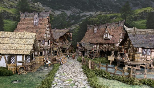 Modular Terrain: Fantasy Wargames - Fantasy Village