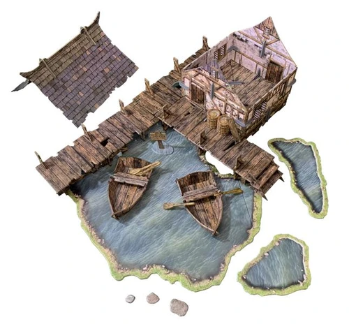 Modular Terrain: Fantasy Wargames - Lake House