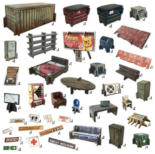 Modular Terrain: Urban Apocalypse - Shanty Town Core Set