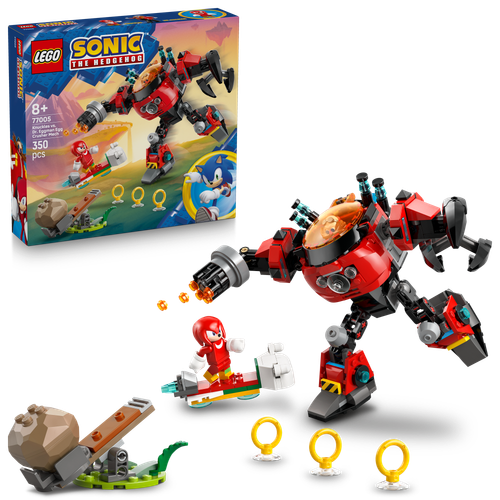 Sonic the Hedgehog Knuckles vs. Dr. Eggman Egg Crusher Mech 77005