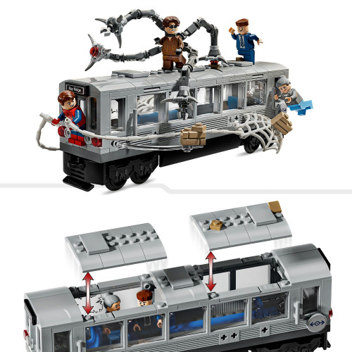 Marvel Spider-Man vs. Doc Ock Subway Train Scene 76321