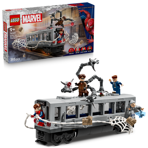 Marvel Spider-Man vs. Doc Ock Subway Train Scene 76321