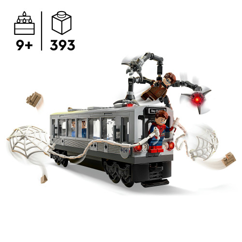Marvel Spider-Man vs. Doc Ock Subway Train Scene 76321