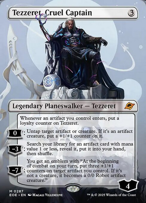 Tezzeret, Cruel Captain (Borderless Foil)