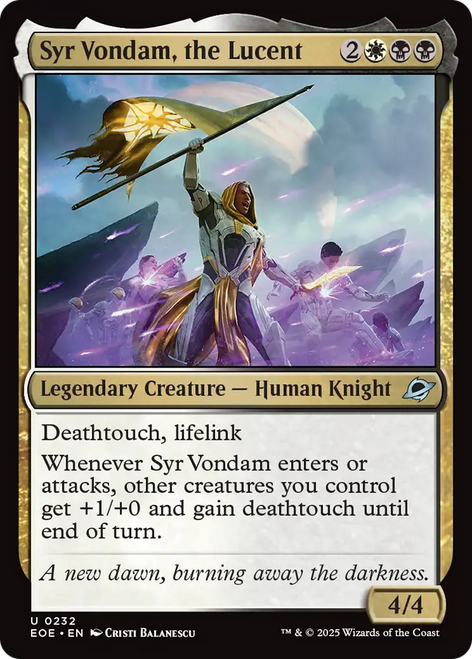 Syr Vondam, the Lucent (Foil)