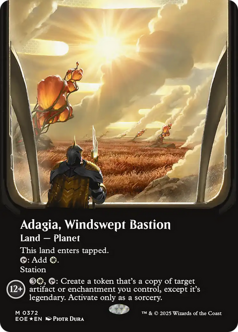 Adagia, Windswept Bastion (Borderless Viewport Galaxy Foil)