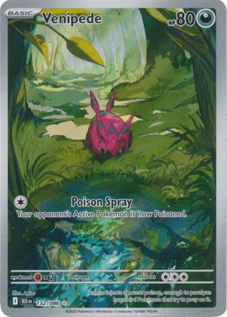 SV Black Bolt 132/086 Venipede (Illustration Rare)