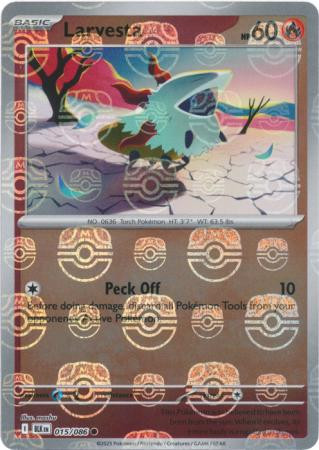 SV Black Bolt 015/086 Larvesta (MASTER BALL Reverse Holo)
