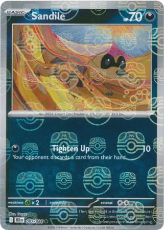 SV Black Bolt 057/086 Sandile (MASTER BALL Reverse Holo)