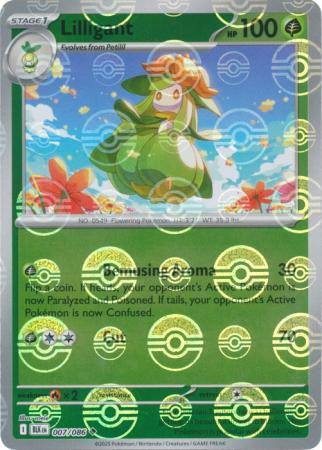 SV Black Bolt 007/086 Lilligant (POKE BALL Reverse Holo)