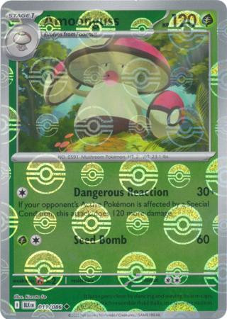 SV Black Bolt 011/086 Amoonguss (POKE BALL Reverse Holo)