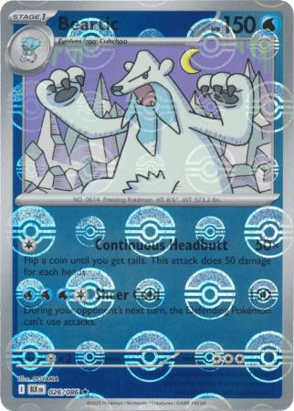 SV Black Bolt 026/086 Beartic (POKE BALL Reverse Holo)