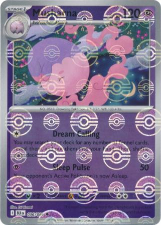 SV Black Bolt 036/086 Musharna (POKE BALL Reverse Holo)