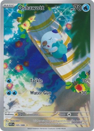 SV White Flare 105/086 Oshawott (Illustration Rare)