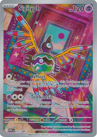 SV White Flare 121/086 Sigilyph (Illustration Rare)