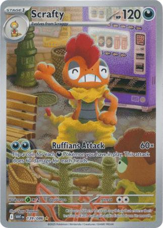 SV White Flare 139/086 Scrafty (Illustration Rare)