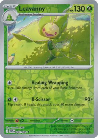 SV White Flare 003/086 Leavanny (Reverse Holo)