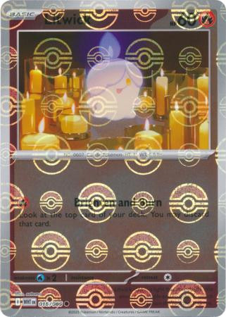 SV White Flare 016/086 Litwick (POKE BALL Reverse Holo)