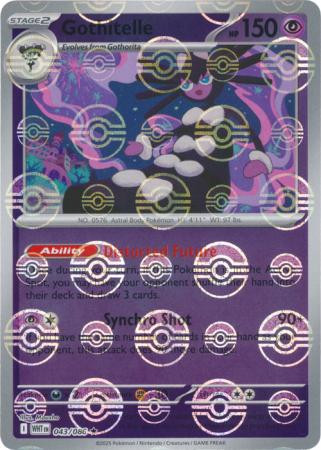 SV White Flare 043/086 Gothitelle (POKE BALL Reverse Holo)