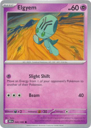 SV Black Bolt 040/086 Elgyem
