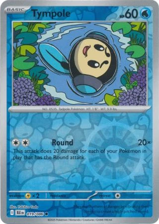 SV Black Bolt 019/086 Tympole (Reverse Holo)
