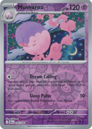 SV Black Bolt 036/086 Musharna (Reverse Holo)