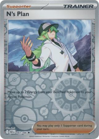 SV Black Bolt 083/086 N's Plan (Reverse Holo)