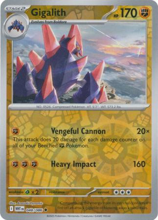 SV White Flare 048/086 Gigalith (Reverse Holo)