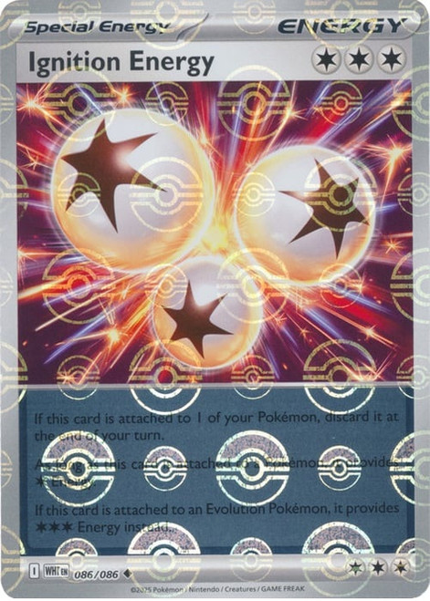 SV White Flare 086/086 Ignition Energy (POKE BALL Reverse Holo)