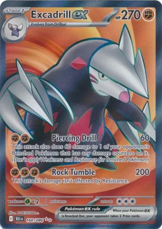 SV Black Bolt 160/086 Excadrill ex (Full Art)