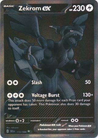 SV Black Bolt 172/086 Zekrom ex (Black White Rare) | Magic Madhouse