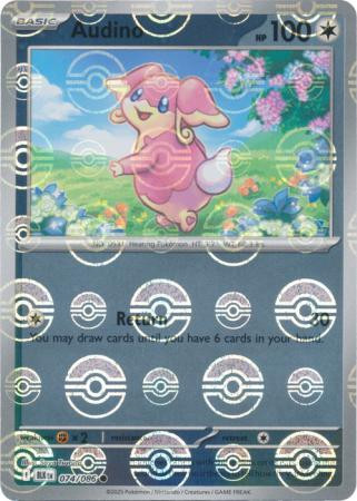 SV Black Bolt 074/086 Audino (POKE BALL Reverse Holo)