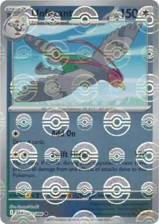 SV Black Bolt 073/086 Unfezant (POKE BALL Reverse Holo)