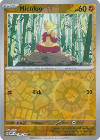 SV White Flare 052/086 Mienfoo (Reverse Holo)