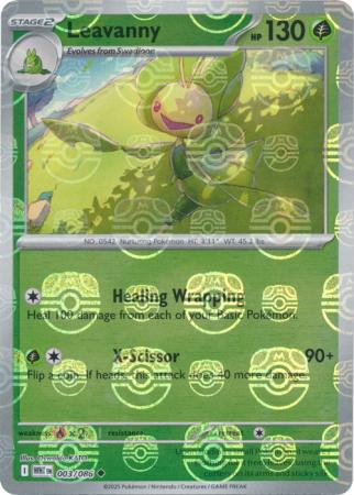 SV White Flare 003/086 Leavanny (MASTER BALL Reverse Holo)