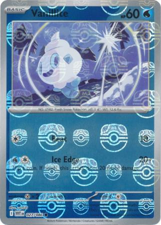 SV White Flare 027/086 Vanillite (MASTER BALL Reverse Holo)