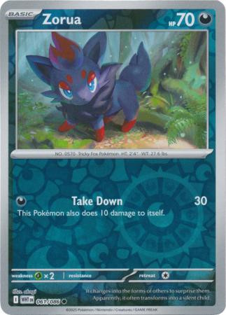 SV White Flare 061/086 Zorua (Reverse Holo)
