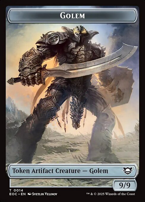 Edge of Eternities Commander - Golem (#14) Token