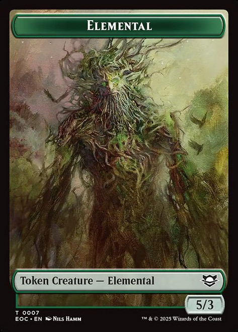 Edge of Eternities Commander - Elemental (#7) Token (Foil)