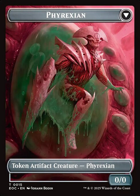 Edge of Eternities Commander - Incubator // Phyrexian Token (Foil)