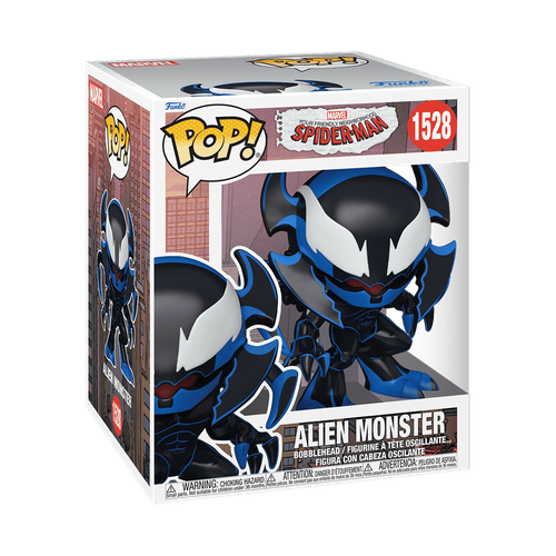 POP! Marvel - Friendly Neighborhood Spider-Man #1528 Alien Monster 6-Inch Super Sized