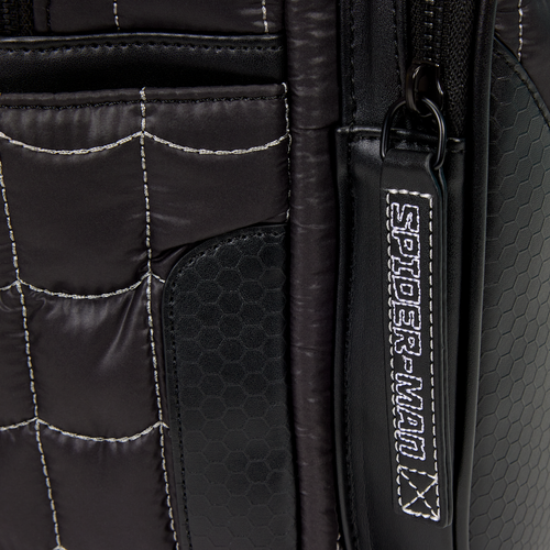 Marvel: Spider-Man Black & White Suit Cosplay Quilted Full-Size Backpack