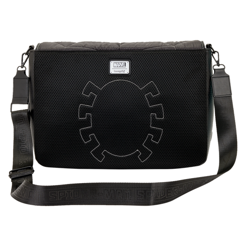 Marvel: Spider-Man Black & White Suit Quilted Messenger Crossbody Bag